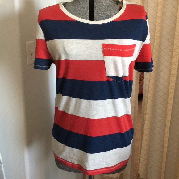 Divided Tops - NWOT Divided Long Scoop Neck Pocket T-shirt S